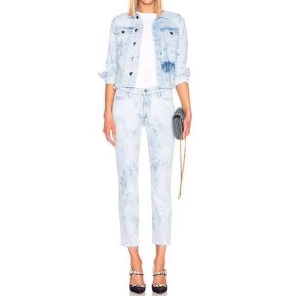 FRAME DENIM • Cloud Blue Tie Dye Le High Straight Leg Jeans - Picture 16 of 16
